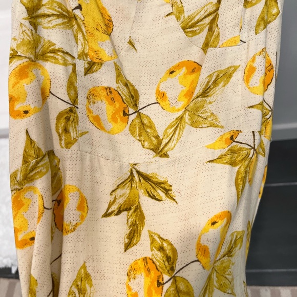 Urban Outfitters Jolene Linen Tie-Shoulder Mini Dress Size M - Picture 4 of 6